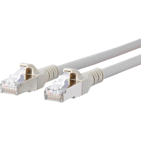 Metz Connect 1308457033-E RJ45 Netwerkkabel, patchkabel CAT 6A S/FTP 7.00 m Grijs Snagless 1 stuk(s)