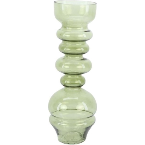 Vaas glas Ø12xh33,5cm lichtgroen