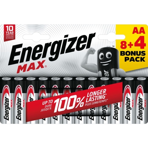 Energizer EN-NMAXAA84 Alkaline-batterij Aa 1.5 V Dc 12-blister