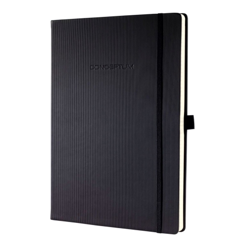 Sigel SI-CO110 Notitieboek Conceptum Pure Hardcover A4 Zwart Blanco