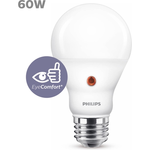 Philips Sensor LED Lamp 60W E27 Warm Wit