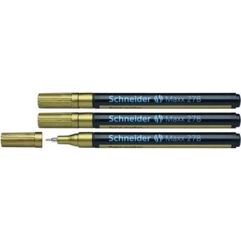Schneider S-127853-3 Lakmarker Maxx 278 0,8 Mm Goud Set Van 3