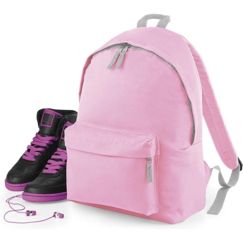 Atlantis BG125J Junior Fashion Backpack - Classic-Pink/Light-Grey - 28 x 38 x 19 cm
