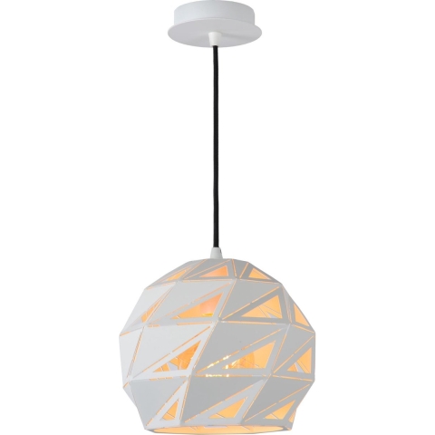 Lucide Malunga - Hanglamp - Ø 25 X 150 Cm - Wit