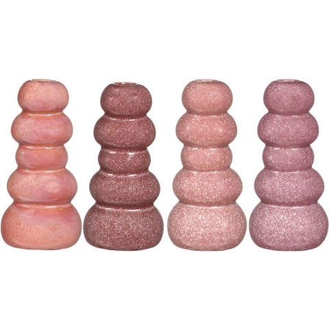 Pebble vaas H15xØ7cm pink 4ass colours