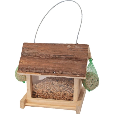 Voederhuis natural ophangbaar 21 cm - Gebr de boon