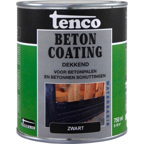 Betoncoat Dek Zwart 0,75L - Tenco