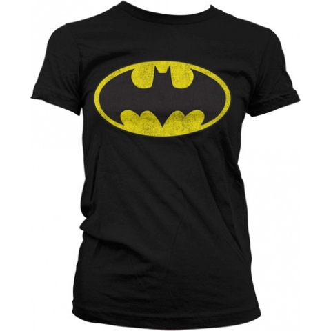 Batman dames verkleed T-shirt - zwart - korte mouwen - DC Comics XL -