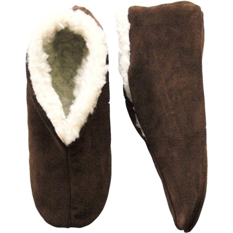 Bruine echte suede Spaanse sloffen heren maat 42 42 -