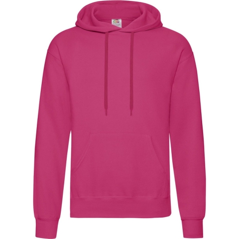 Fruit of the Loom capuchon sweater fuchsia roze voor volwassenen L (EU 52) -