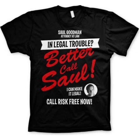 T-shirt Breaking Bad Better call Saul zwart voor heren M -