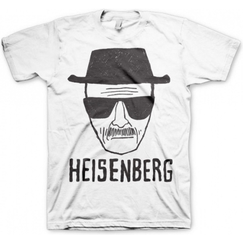 T-shirt Breaking Bad Heisenberg - wit - heren - korte mouwen L -