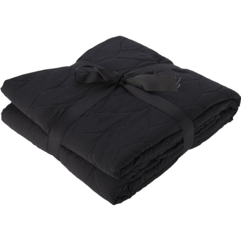 Polyester fleece deken/dekentje/plaid 200 x 220 cm antraciet -