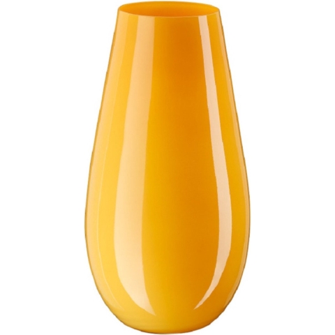 Bloemenvaas New York - glanzend geel - glas - H24 cm -