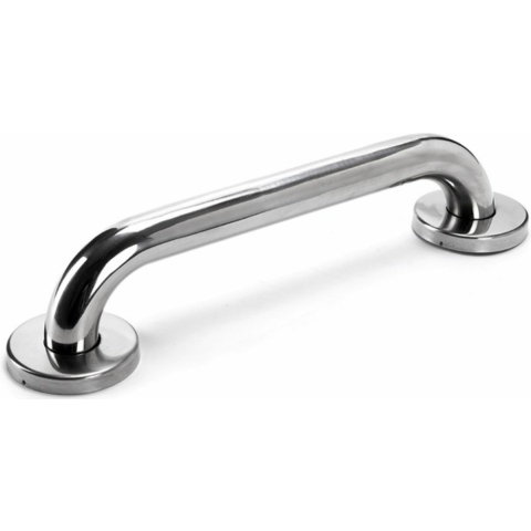 Badkamer/douche wand handgreep - rvs metaal - zilver - 30 cm - breedte 3,2 cm -
