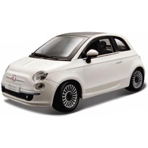 Modelauto Fiat 500 2007 wit 1:24 -