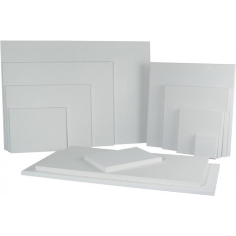 Handbespannen canvas schildersdoek - 50 x 70 cm - wit - schilderijen maken -
