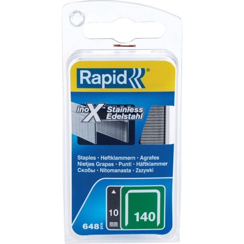 Rapid Nr. 140 vlakdraadnieten RVS 10 mm, 650 stuks - 40109575 - 40109575