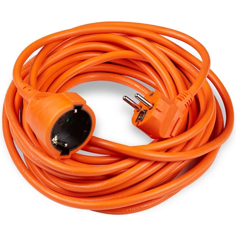 Verlengsnoer | PVC | oranje | 3x1,5qmm | 10m | Technik