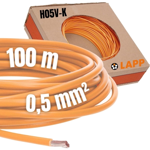 LAPP 4510091 Draad H05V-K 1 x 0.50 mm² Oranje 100 m