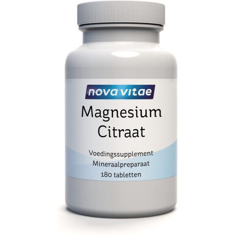 Nova Vitae Magnesium Citraat 200mg Tabletten 180st