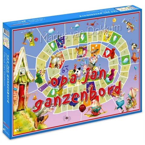 Marius van Dokkum - Ganzenbordspel, opa Jan