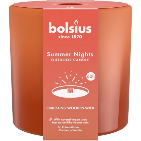 Bolsius Summer Nights Buiten Kaars Terracotta