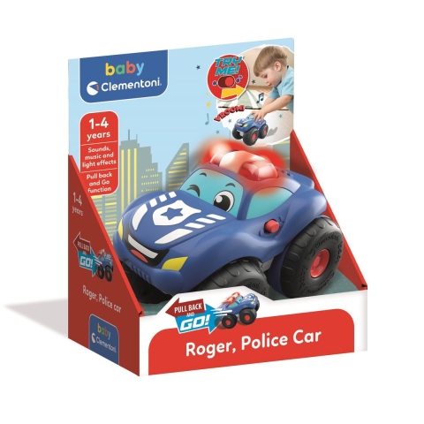 Clementoni Baby Politie Auto Roger + Licht en Geluid