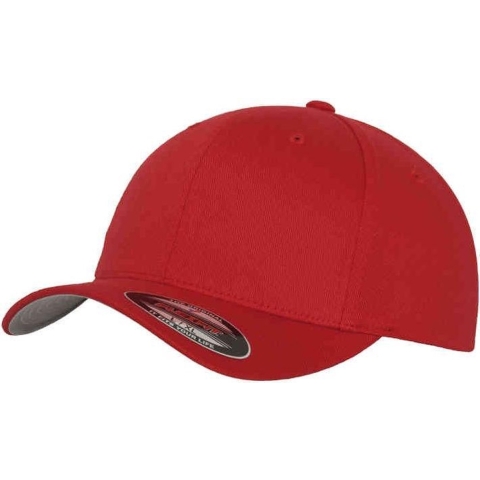 Flexfit FX6277 Wooly Combed Cap - Red - Youth