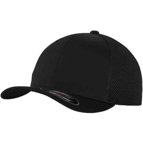 Flexfit FX6533 Flexfit Tactel Mesh Cap - Black - S/M