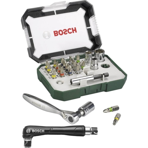 Bosch Accessoires 26-delige bit- en ratelset - 2607017392