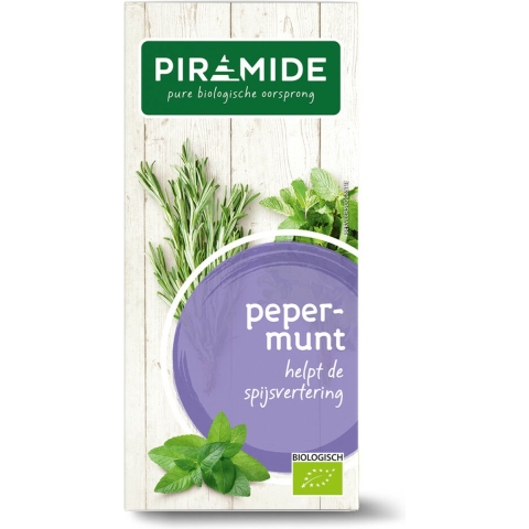 6x Piramide Kruidenthee Bio Pepermunt 20 stuks