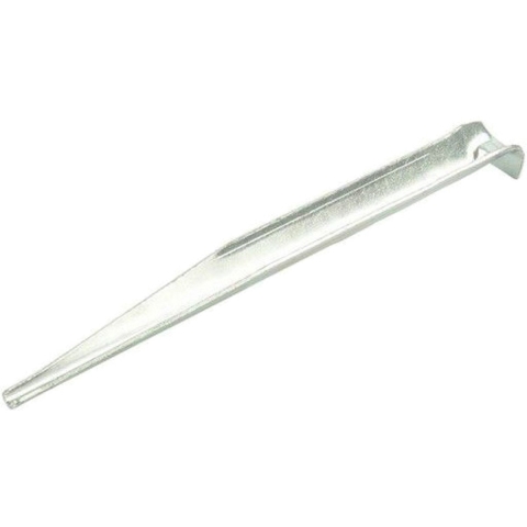 12x grondpennen/tentharingen aluminium geribbeld 18,5 cm -