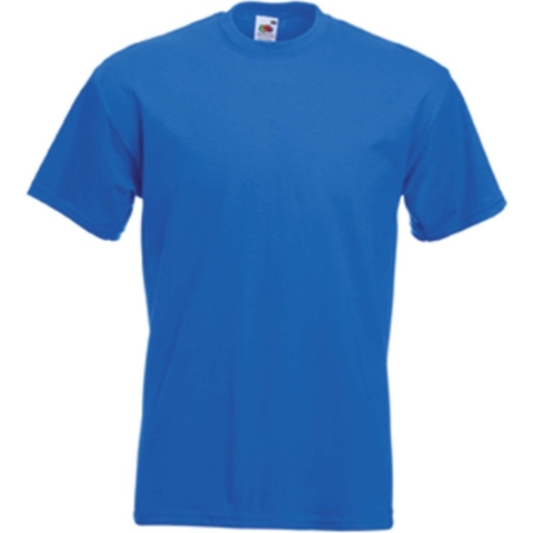 Set van 3x stuks basic kobalt blauw t-shirt voor heren, maat: M (38/50) -