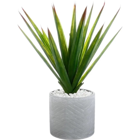 Atmosphera Aloe Vera kunstplant in keramische pot 47 cm -
