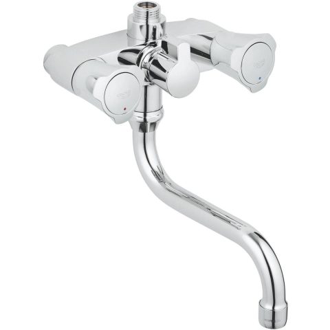 GROHE Costa L Douchekraan - 12 cm - Met omstelling - Zonder koppelingen - Chroom