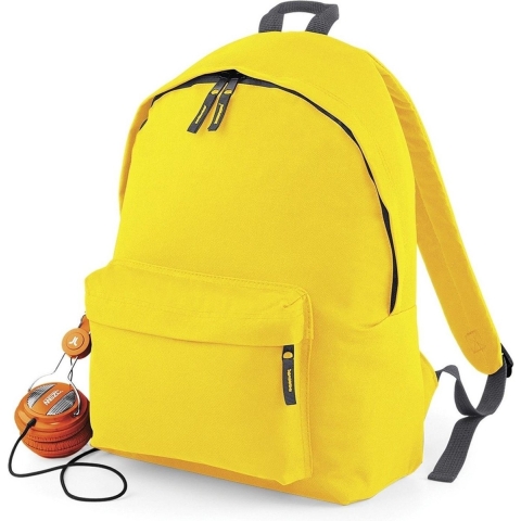 Atlantis BG125 Original Fashion Backpack - Yellow/Graphite-Grey - 31 x 42 x 21 cm