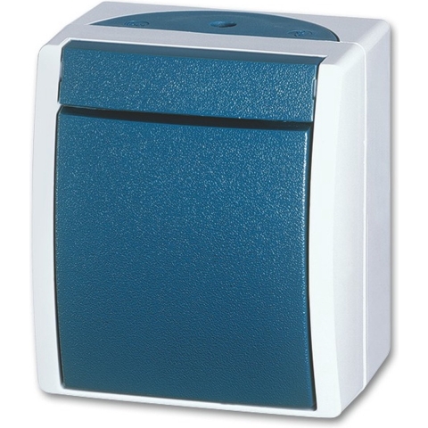 Busch Jaeger SWD opbouw wissel schakelaar blauw - 4696050