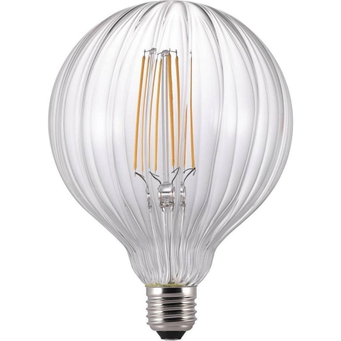 Nordlux LED Globe G125 E27 2-15W 2200K AVRA helder gestreept - 2760320