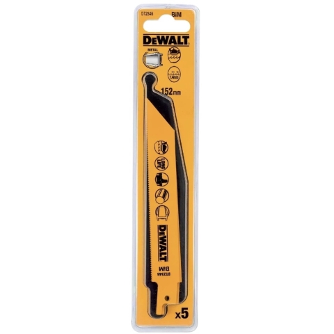 DeWalt Accessoires Reciprozaagblad BiM,152x1,4mm ferro- en non-ferro metaal <3mm - DT2346-QZ