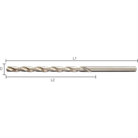 Rotec HSS spiraalboor, DIN 340, type N, ø4,0 - 10 stuk(s) - 1500400