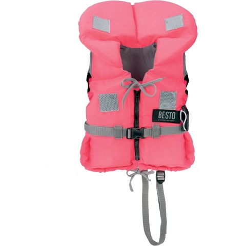 Besto Racingbelt 100N reddingsvest roze kinder, junior (30-40 kg)