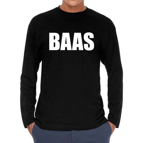 BAAS long sleeve t-shirt zwart voor heren 2XL -