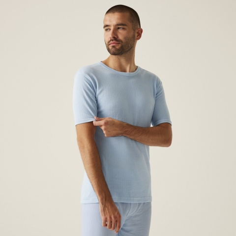 Ragetta RG111 Thermal Short Sleeve Vest - Blue - M