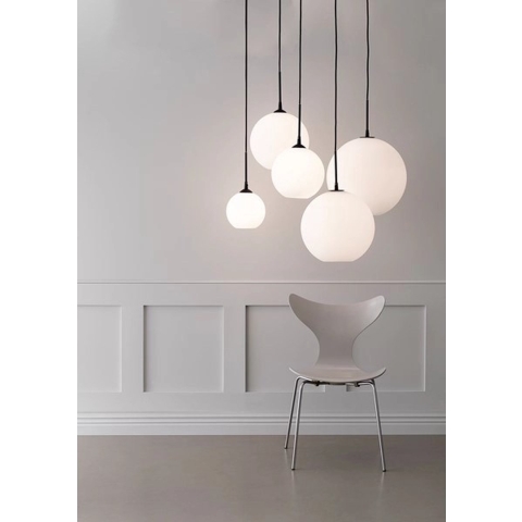 Belid - Capo Hanglamp Ø250 Zwart/Opal