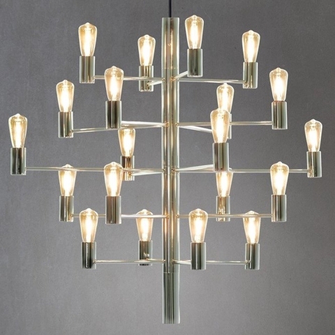Herstal - Manola 20 Kroonluchter Chrome