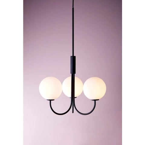 Herstal - Ballon Kroonluchter Black