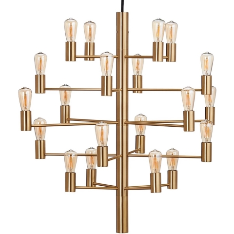 Herstal - Manola 20 Kroonluchter Satin Brass