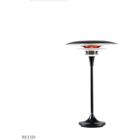 Belid - Diablo Tafellamp Ø30 Matt Matt Black/Glossy Red