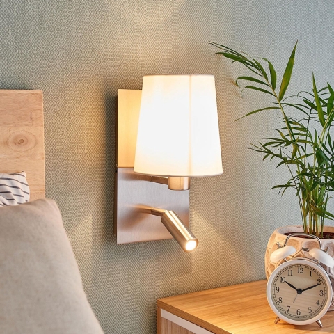 Lindby - Aiden Wandlamp White/Nickel